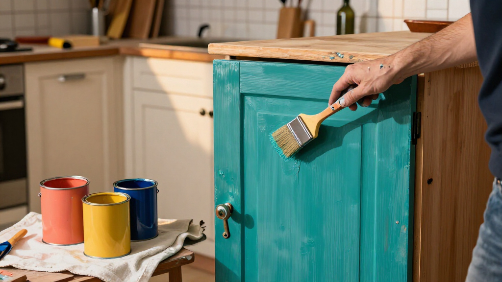 best colorful kitchen cabinet paints