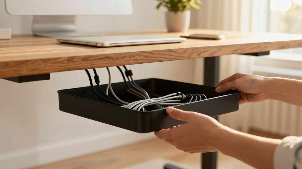 best cable management tray for standing desk