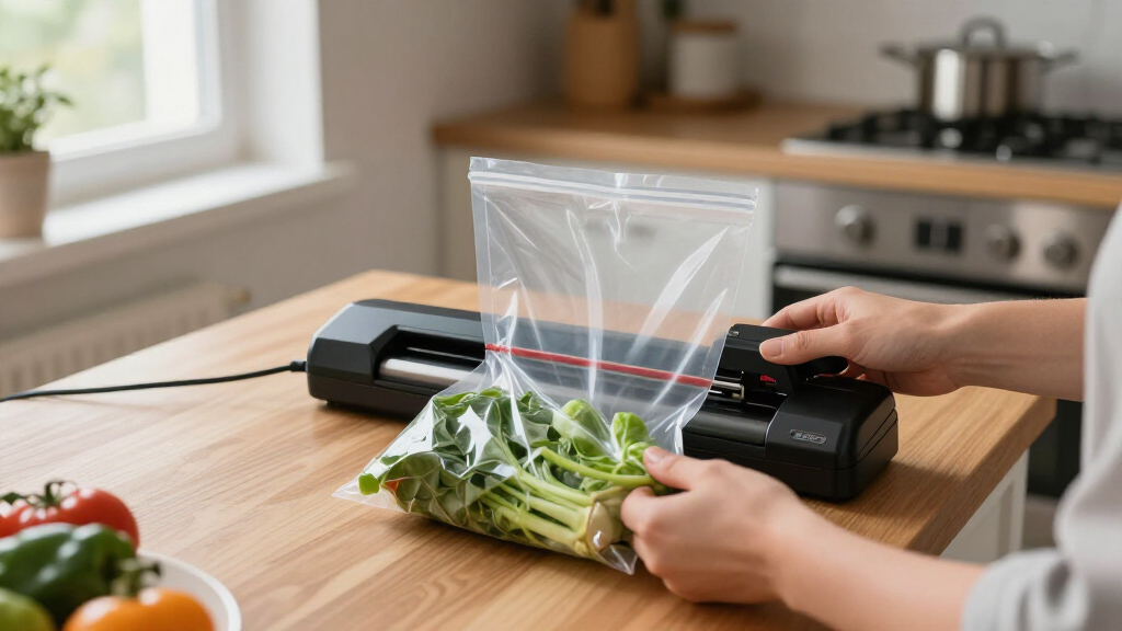 vacuum sealer with built in cutter