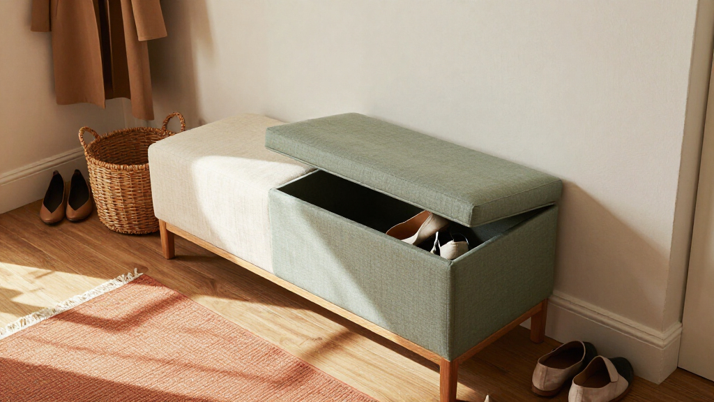 upholstered storage benches