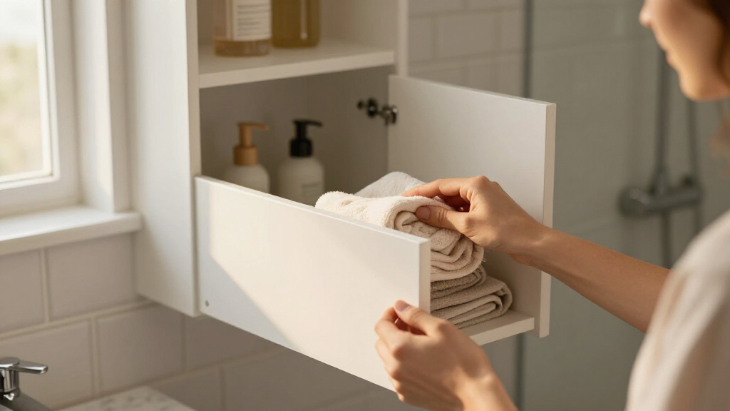 best hidden bathroom storage cabinets