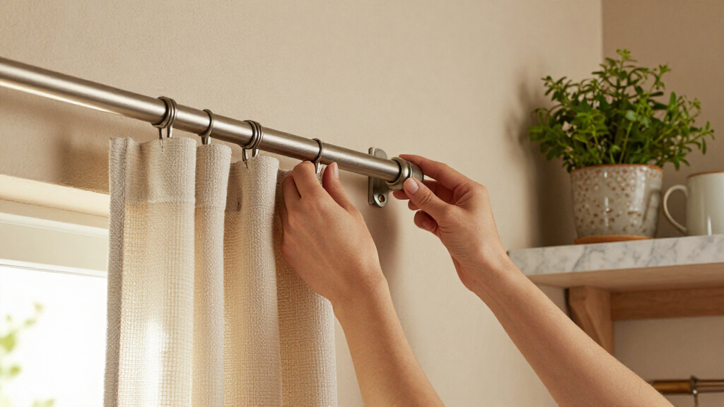 best kitchen curtain rods