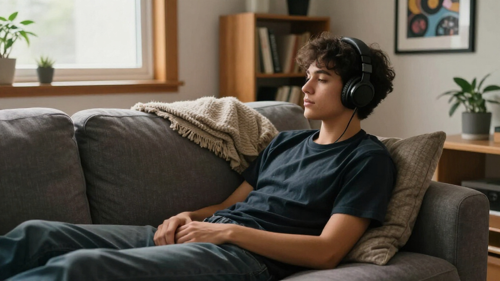 cozy studio headphones
