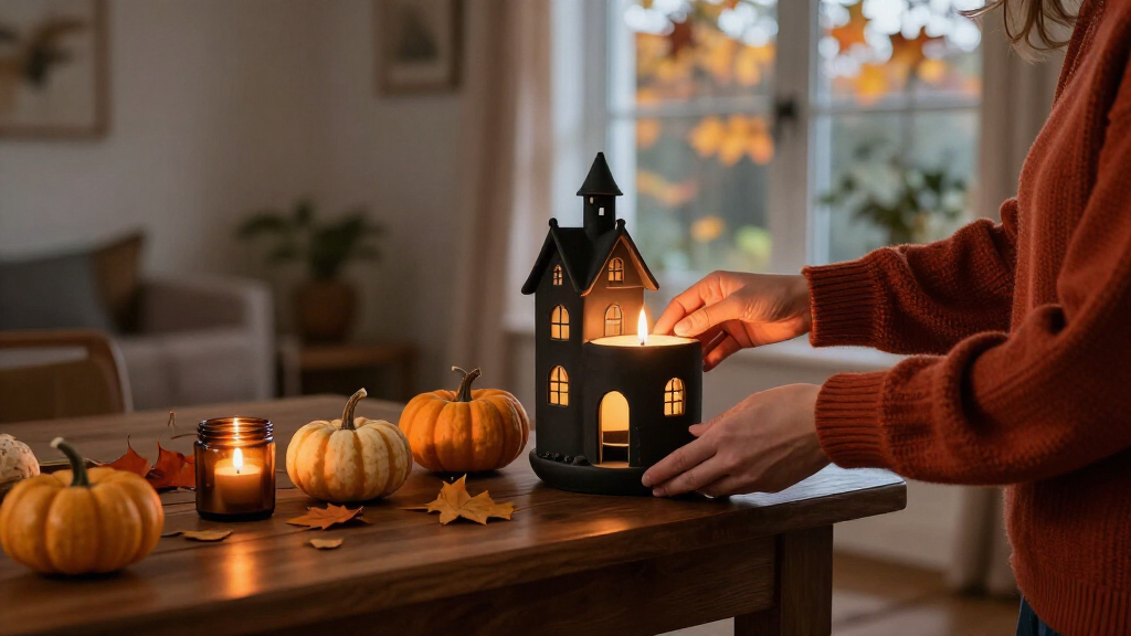 Halloween candle holders