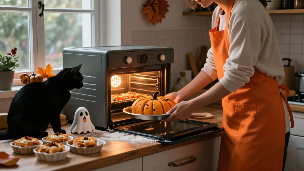 Halloween themed baking dishes