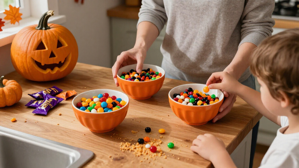 Halloween candy bowls