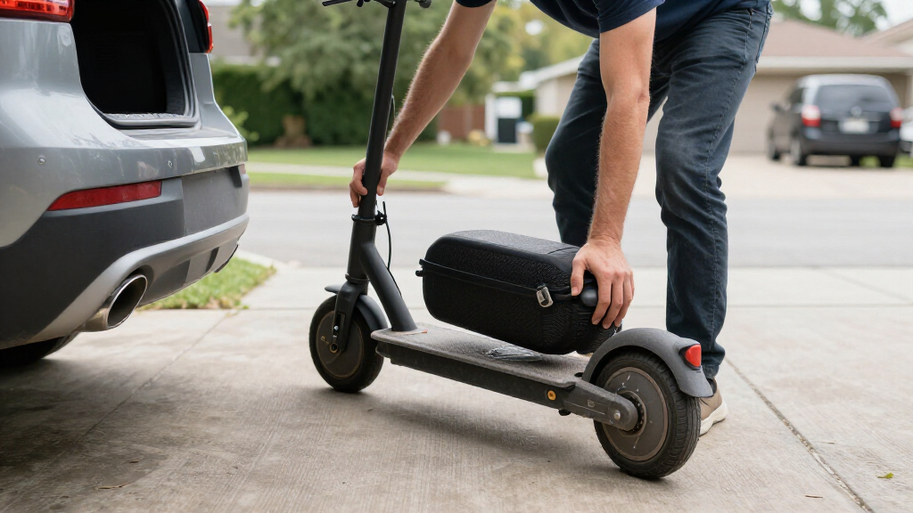 compact mobility scooter for car trunk