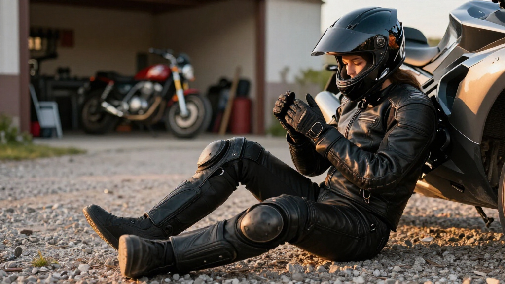 motorcycle fall riding gear