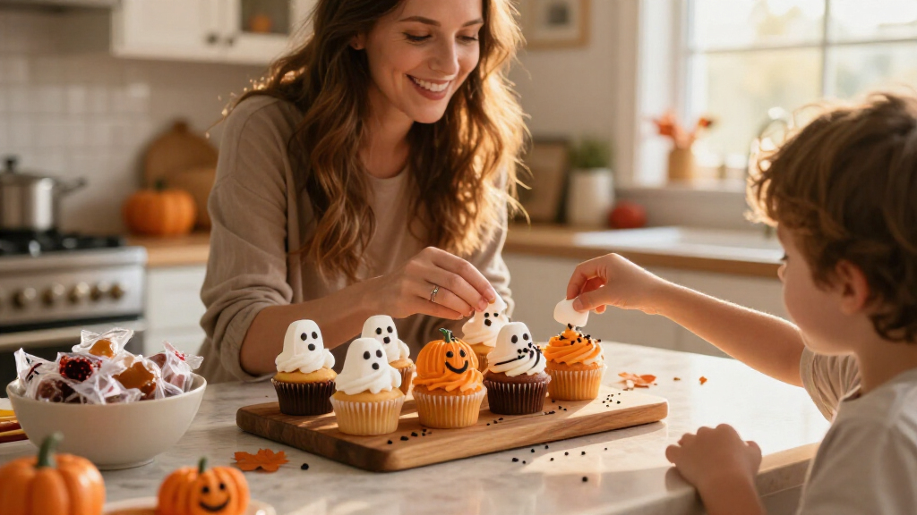 halal Halloween cupcake decorations