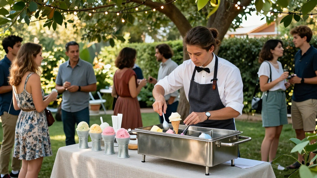 insulated catering carts for gelato service