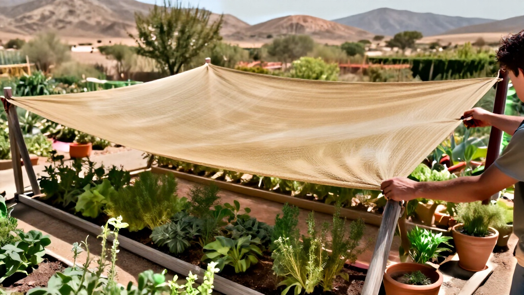 shade cloths for desert gardens