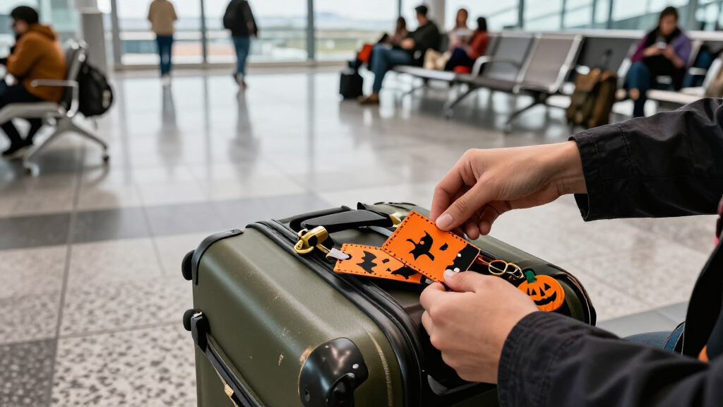 halloween luggage tags