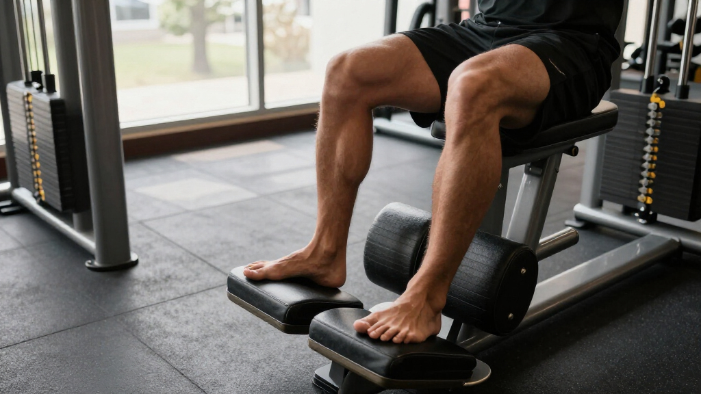 seated calf raise machine