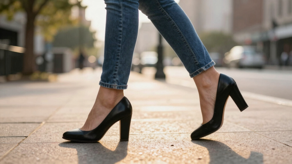 best heeled shoes for jeans