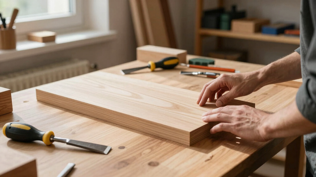 wooden desk