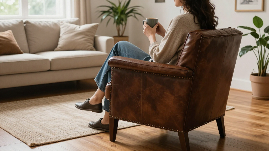 best leather accent chair premium
