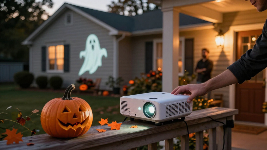 portable mini projectors for Halloween decorations