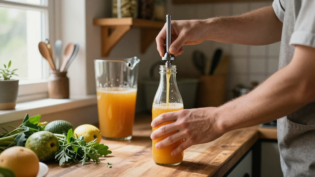 wine and juice bottle filler