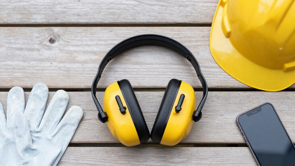 electronic hearing protection earmuffs for construction