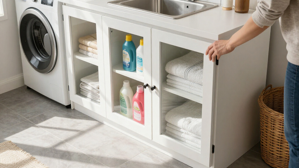 best laundry room storage cabinets
