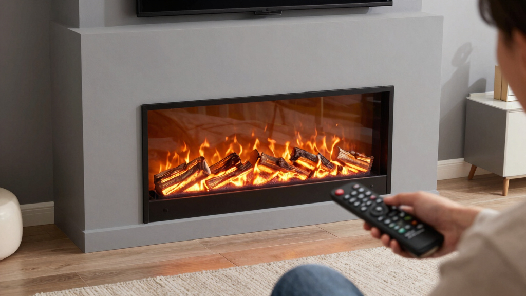 electric fireplaces with remote control