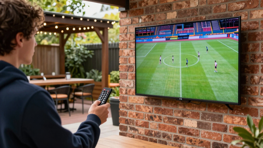 best outdoor tv for backyard sports bar