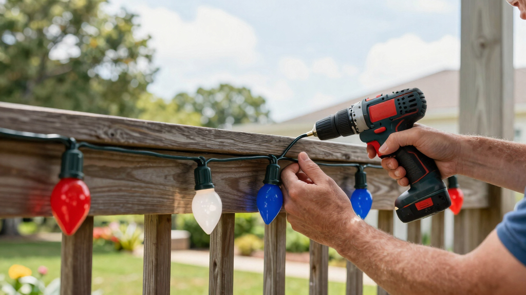 patriotic outdoor string lights