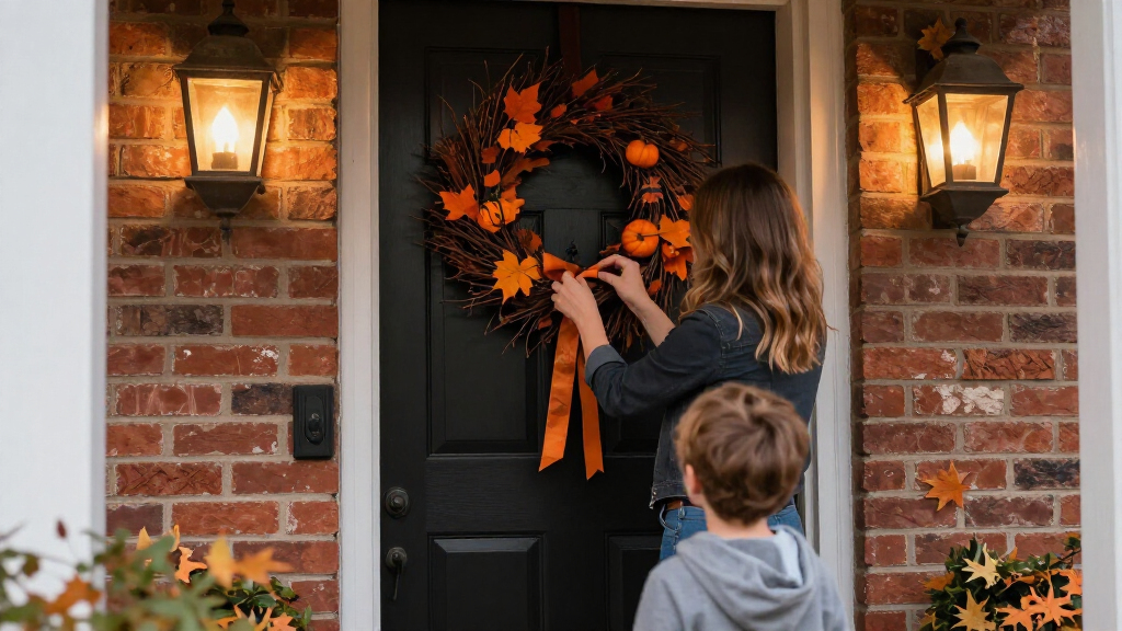 Halloween wreaths for front doors