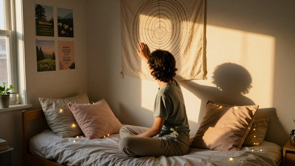 psychology-themed dorm decor