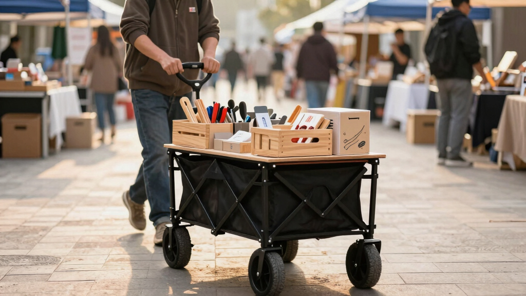 folding wagon cart for craft fairs