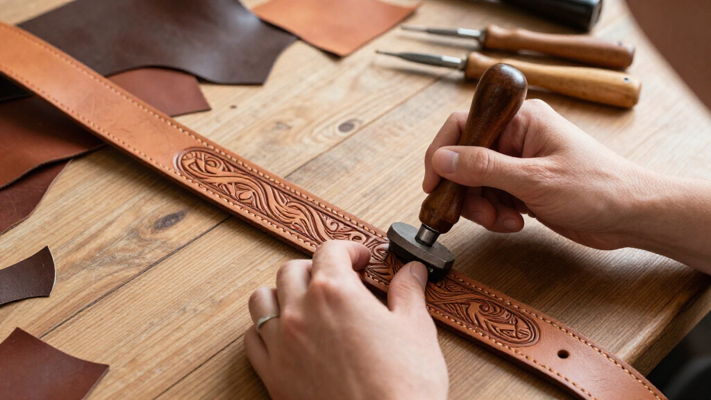 boho statement belt leather