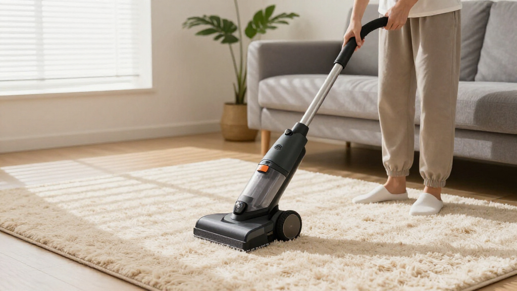 portable carpet cleaner with strong suction