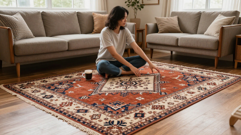 vintage style area rug 10x14