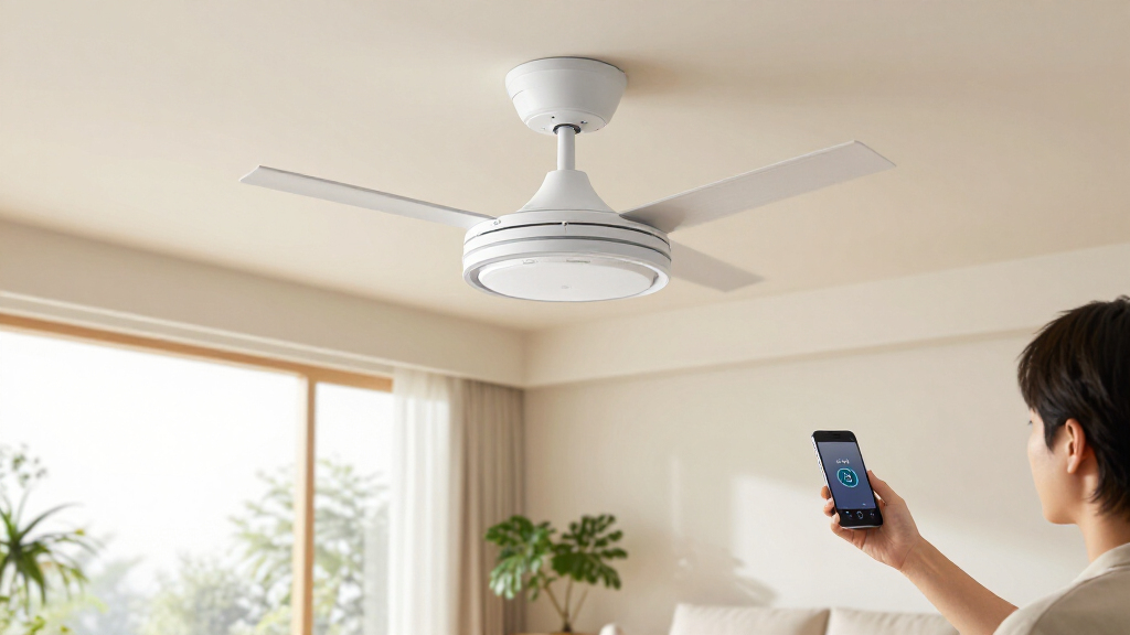 energy saving smart ceiling fans with temperature automation