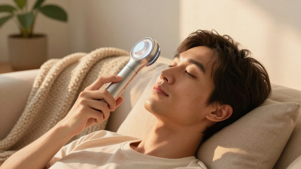 led therapy wand for fine lines