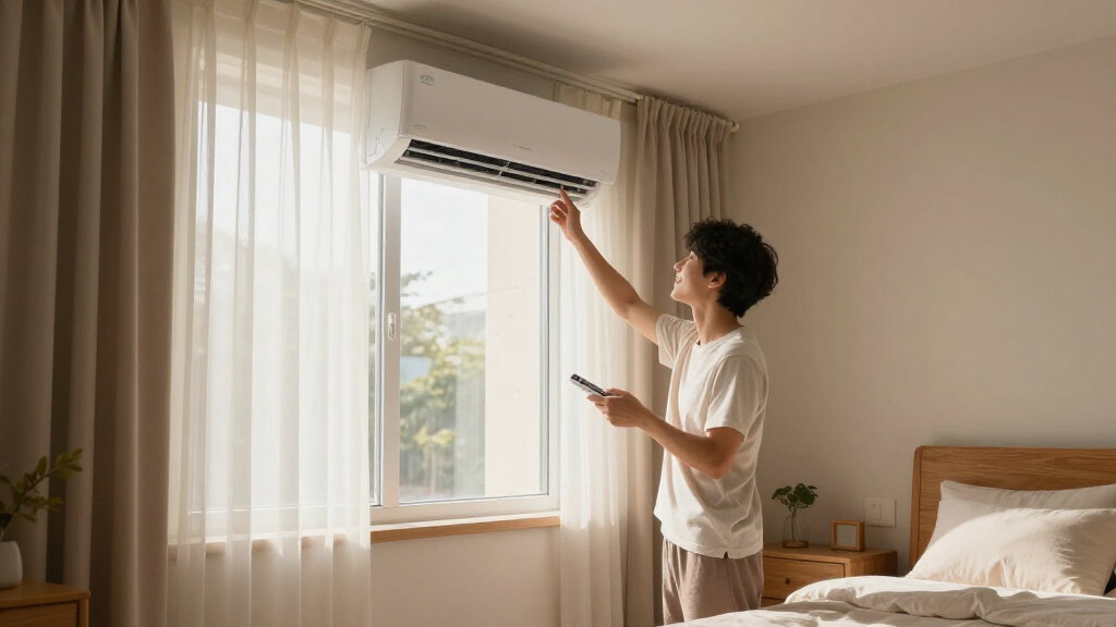 inverter window air conditioner for bedroom