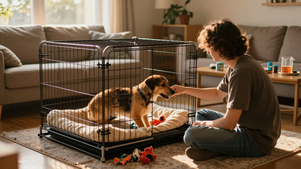 dog crate for dogs that eat bedding