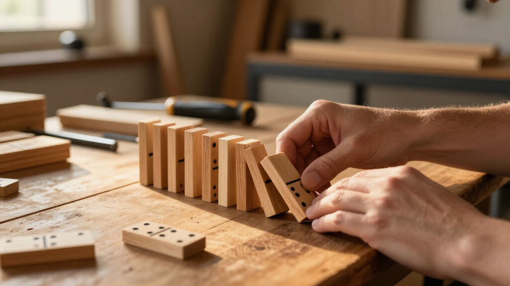 wooden dominoes