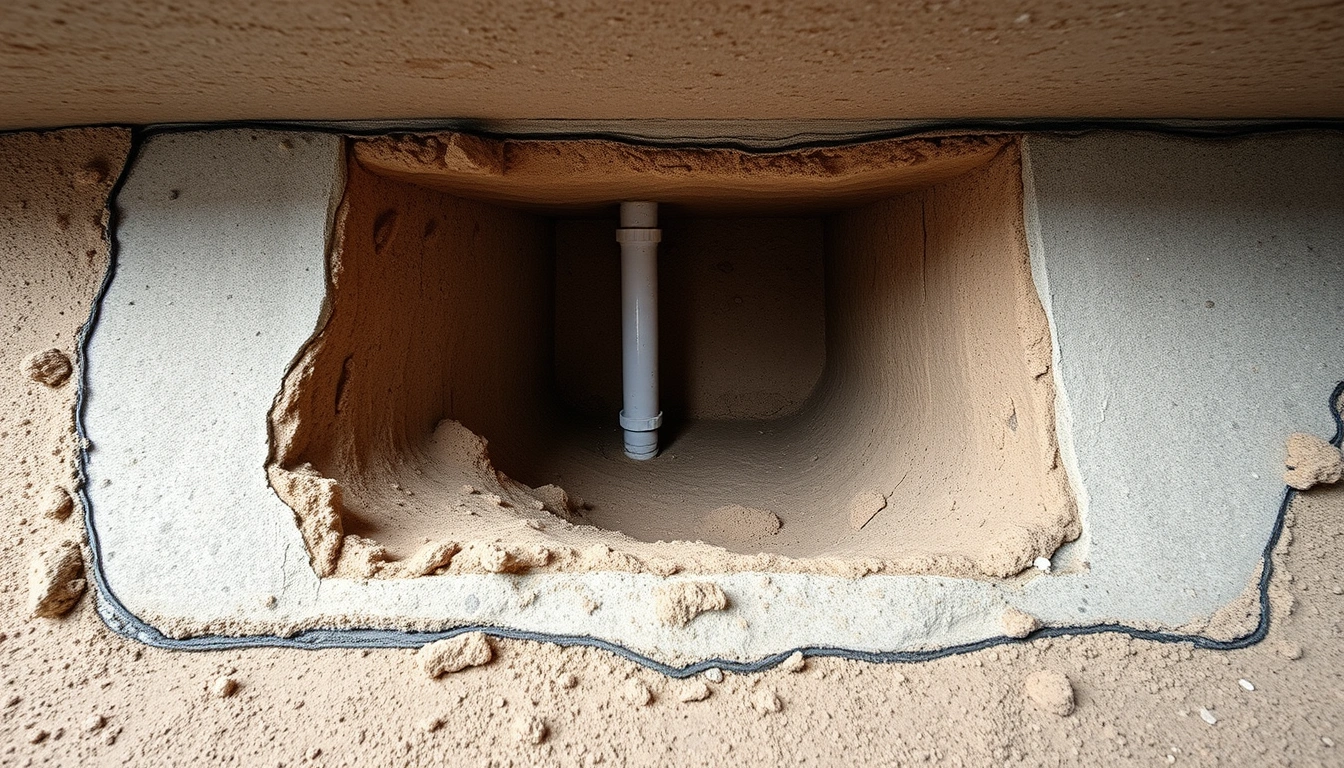 void under slab after plumbing leak void under slab after plumbing leak