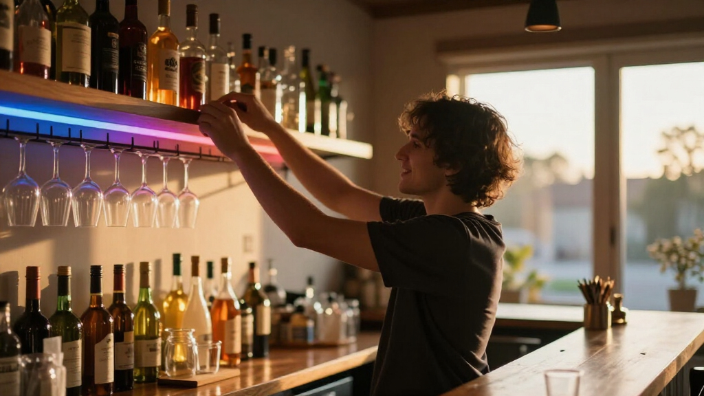 led light strips for home bar