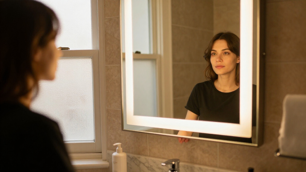 bathroom mirror with lights