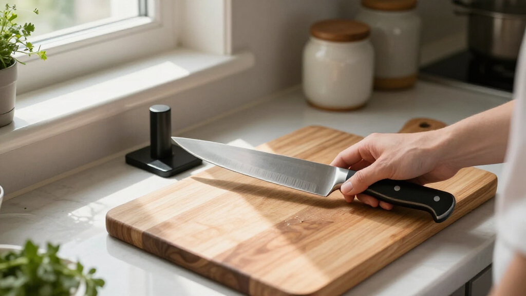 magnetic knife block for safe knife storage