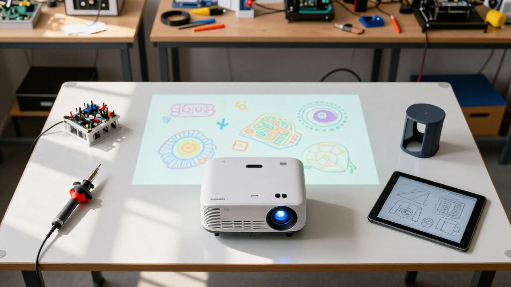 top-rated short throw laser projector for makerspaces