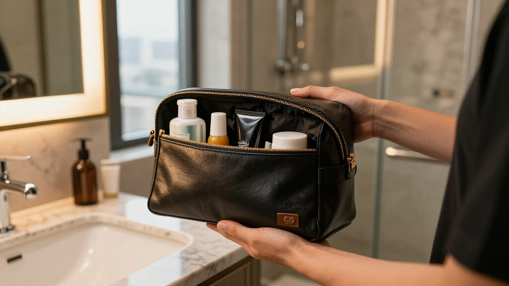 luxury travel pouch sets for business travel