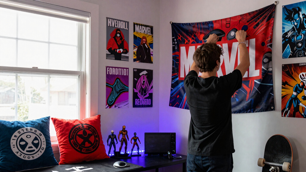 pop culture themed dorm decor