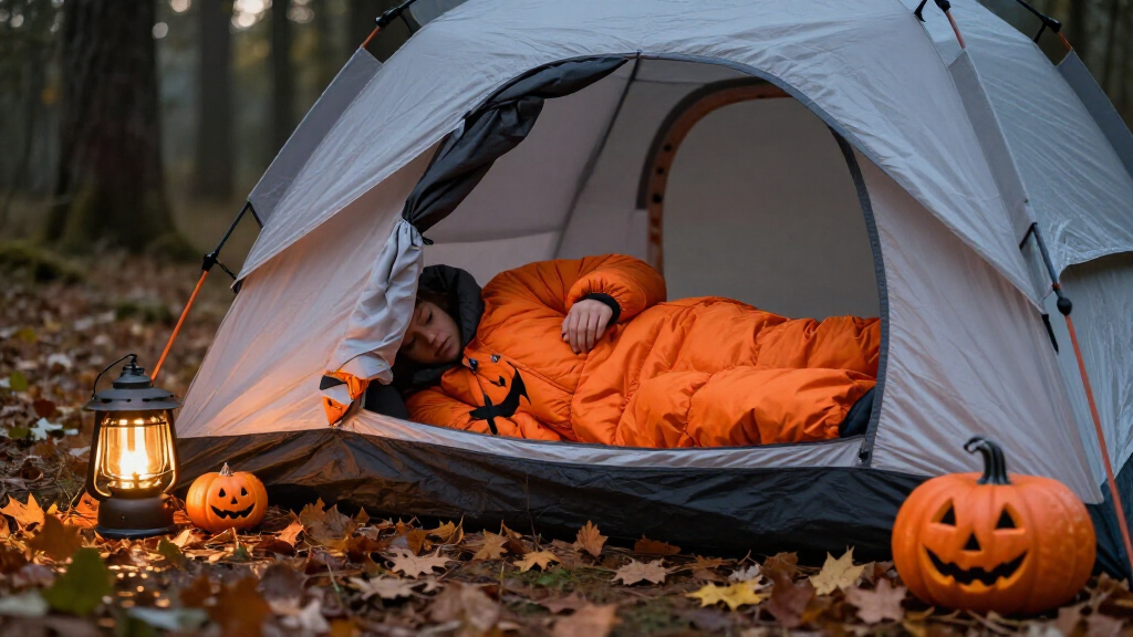 Halloween camping sleeping bags
