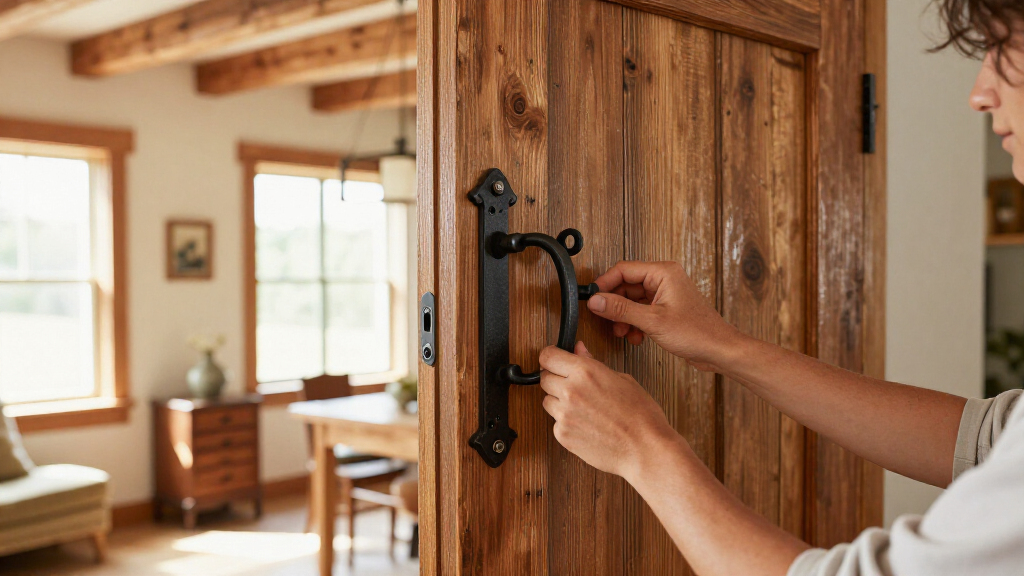 boho barndoor hardware