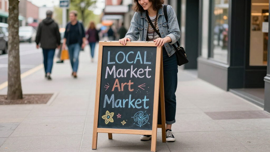 chalkboard sign sandwich board