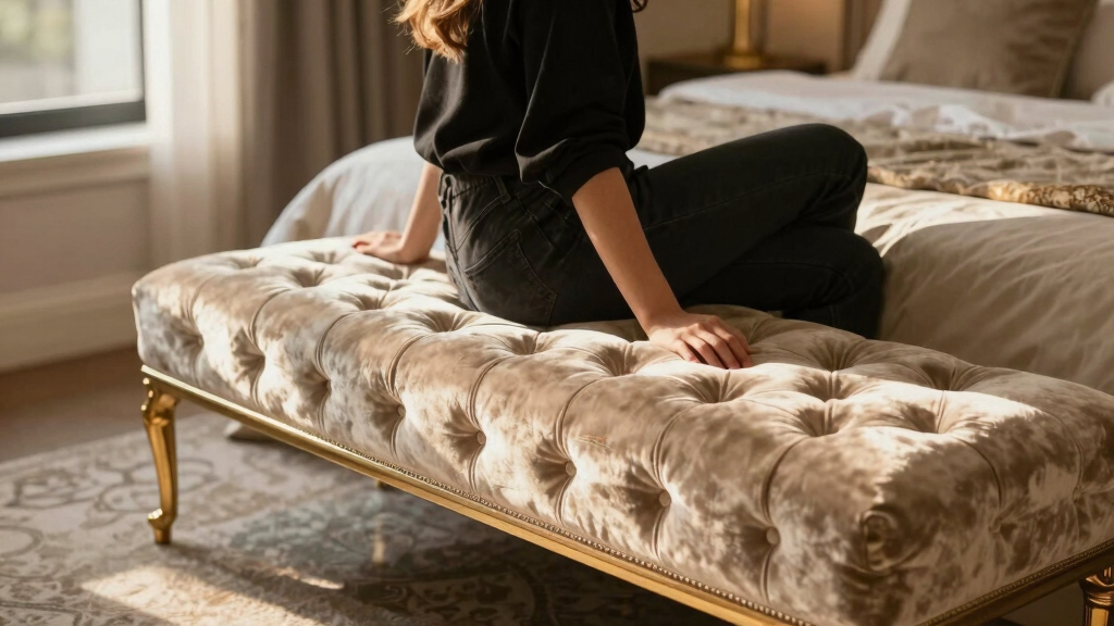 best tufted bedroom bench luxury