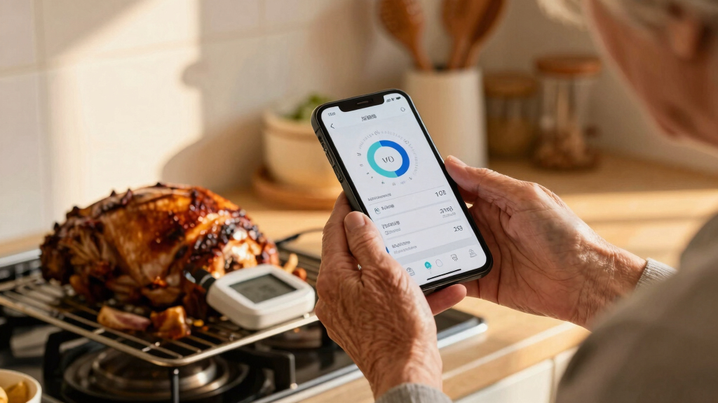app controlled meat thermometer